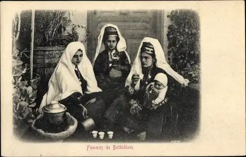 Ak Bethlehem Palästina, Frauen