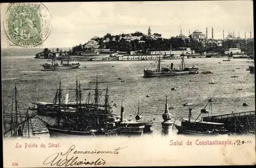 Ak Konsantinopel Istanbul Türkei, The Point of Serai