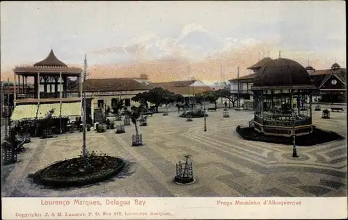 Ak Maputo Lourenco Marques Mosambik, Delagoa Bay, Praça de Mouzinho de Albuquerque