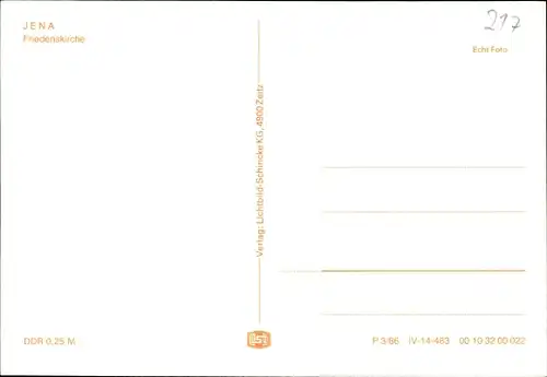 Ak Jena in Thüringen, Friedenskirche