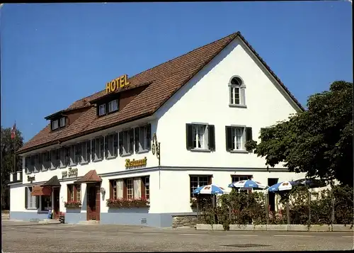 Ak Kaiserstuhl Kt. Aargau Schweiz, Hotel-Restaurant Zum Kreuz, Außenansicht