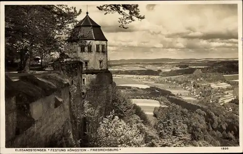 Ak Königstein an der Elbe Sächsische Schweiz, Festung Königstein, Friedrichsburg