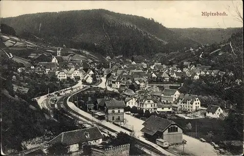 Ak Alpirsbach im Schwarzwald, Ortsansicht