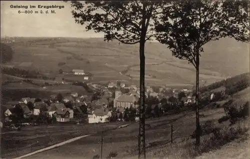 Ak Geising Altenberg im Erzgebirge, Panorama, Ortsansicht