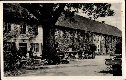 Ak Bayreuth in Oberfranken, Schloss Eremitage, Schloss-Café und Restaurant