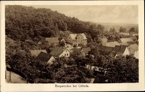 Ak Burgwenden Kölleda in Thüringen, Teilansicht