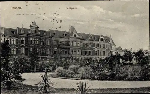 Ak Dessau in Sachsen Anhalt, Funkplatz