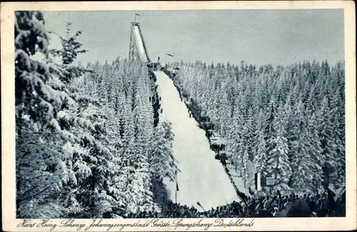 Ak Johanngeorgenstadt im Erzgebirge Sachsen, Hans Heinz Schanze, Winter