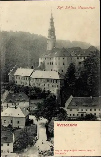 Ak Weesenstein Müglitztal in Sachsen, Schloss Weesenstein