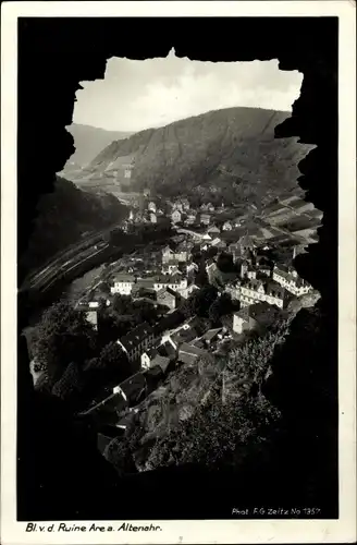 Ak Altenahr im Landkreis Ahrweiler, Panorama von der Ruine Are