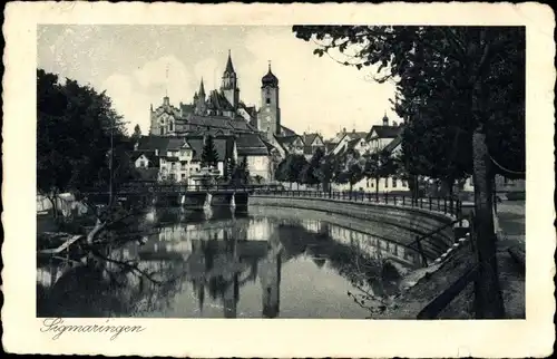 Ak Sigmaringen an der Donau, Schloss, Teilansicht