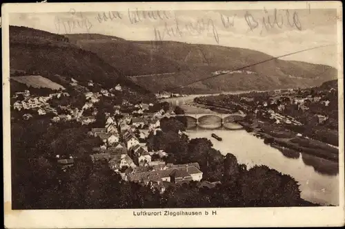 Ak Ziegelhausen Heidelberg am Neckar, Panorama