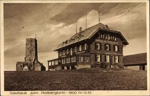 Ak Feldberg im Schwarzwald, Gasthaus zum Feldbergturm