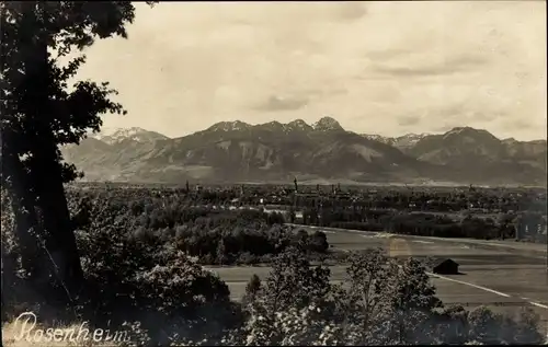 Foto Ak Rosenheim Oberbayern, Panorama