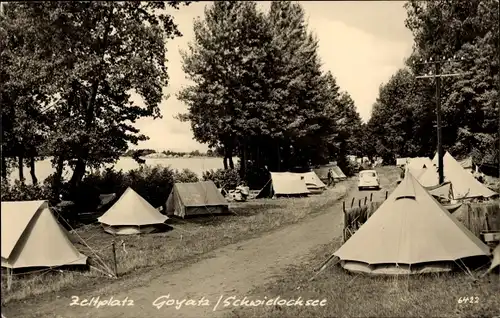 Ak Goyatz Schwiechowsee Brandenburg, Zeltplatz