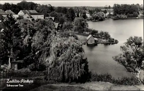 Ak Flecken Zechlin Rheinsberg in der Mark, Schwarzer See