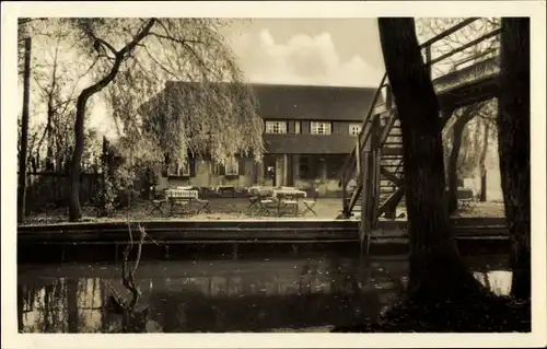 Ak Lehde Lübbenau im Spreewald, Cafe Venedig