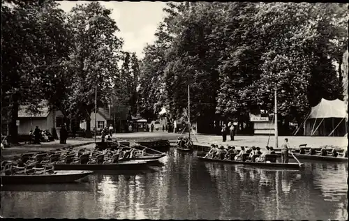 Ak Lübbenau im Spreewald, Kahnabfahrtsstelle