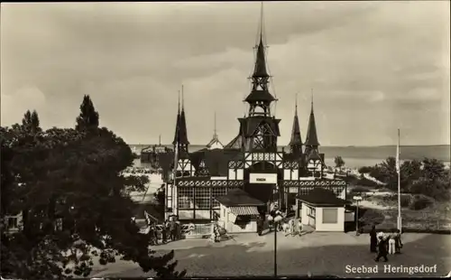Ak Ostseebad Heringsdorf auf Usedom, Seebrücke