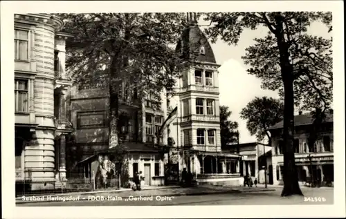 Ak Ostseebad Heringsdorf auf Usedom, FDGB Heim Gerhard Opitz