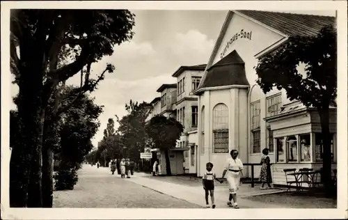 Ak Ostseebad Bansin Heringsdorf auf Usedom, Strandpromenade, Kurhaus-Saal