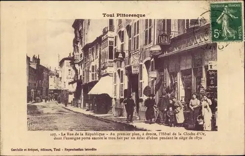 Ak Toul Meurthe et Moselle, Rue de la République