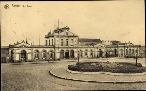 Ak Ronse Ronse Ostflandern, La Gare
