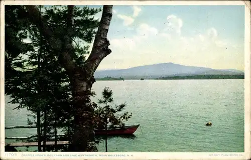 Ak in der Nähe von Wolfeboro, New Hampshire, USA, Copple Crown Mountain, Lake Wentworth
