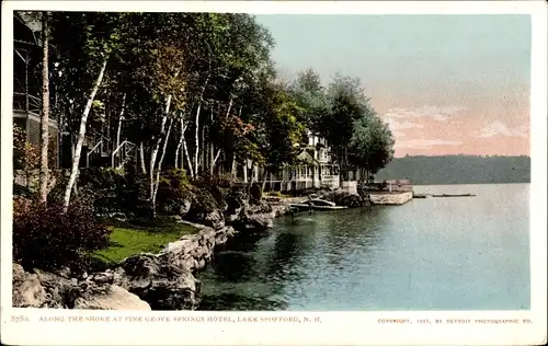 Ak New Hampshire USA, entlang der Küste, Pine Grove Springs Hotel, Lake Spofford