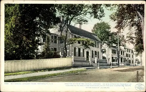 Ak Portsmouth New Hampshire USA, Samuel Langdon House