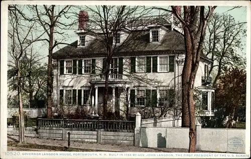 Ak Portsmouth New Hampshire USA, Gouverneur Langdon House