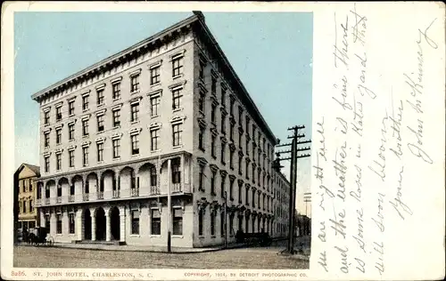 Ak Charleston South Carolina Vereinigte Staaten, St. John Hotel