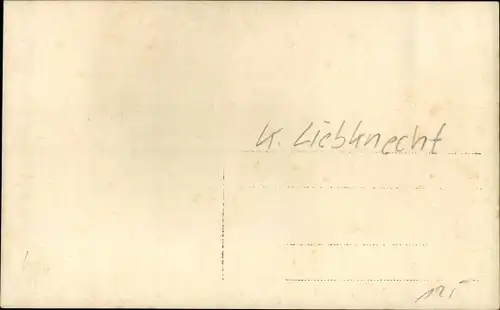 Ak Karl Liebknecht, Sozialist, Arbeiterbewegung