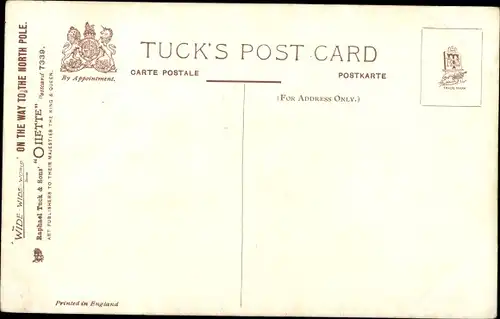 Künstler Ak Operti, A., On the way to the North Pole, Cape York Native, Arctic Highlander, Grönland