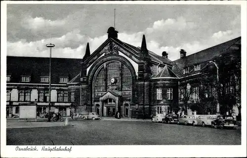Ak Osnabrück in Niedersachsen, Hauptbahnhof
