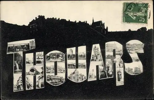 Buchstaben Ak Thouars Deux Sèvres, Images Diverses de la Ville