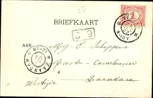 Ak Velsen Nordholland Niederlande, Niederländisches Kriegsschiff, Hr.Ms. Evertsen