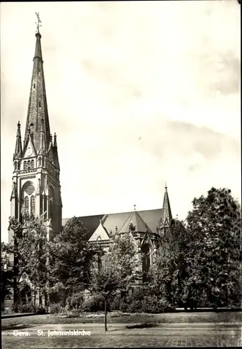 Ak Gera in Thüringen, St. Johanniskirche