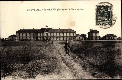 Ak Crevecoeur le Grand Oise, Sanatorium