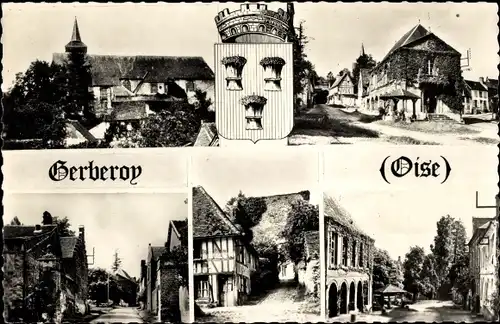 Ak Gerberoy Oise, Teilansichten