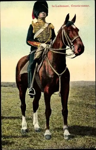 Ak Niederländischer Soldat in Uniform, Kavallerist