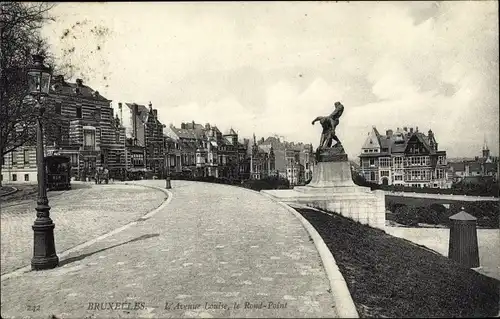 Ak Brüssel Brüssel, Avenue Louise, Rond Point