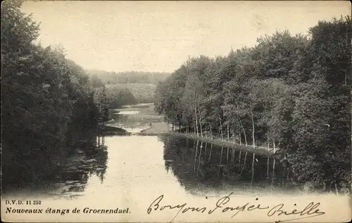 Ak Brüssel Brüssel, Neue Teiche von Groenendael