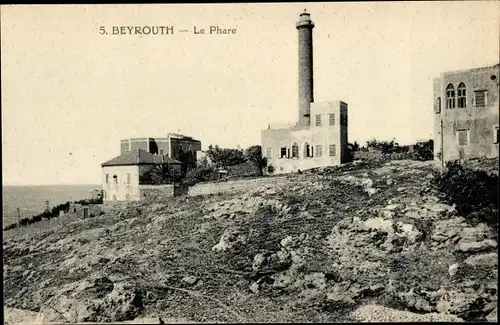 Ak Beirut Beirut Libanon, Der Leuchtturm