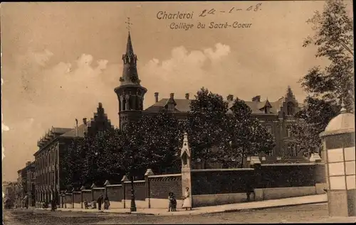 Ak Charleroi Wallonia Hennegau, Hochschule des Heiligen Herzens