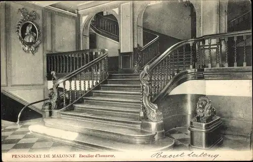 Ak Malonne Namur Wallonien, Pensionnat, Escalier d'honneur