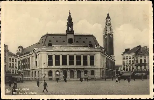 Ak Charleroi Wallonien Hennegau, Rathaus
