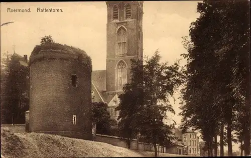 Ak Roermond Limburg Niederlande, Rattentoren