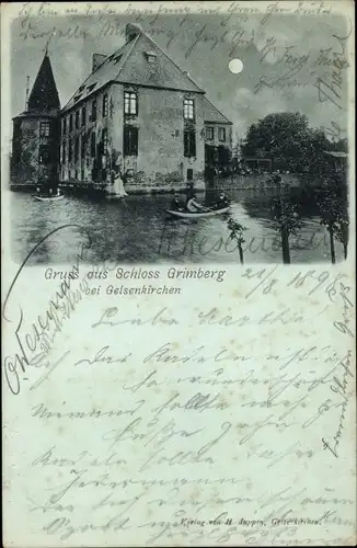 Foto Ak Bismarck Gelsenkirchen im Ruhrgebiet, Schloss Grimberg