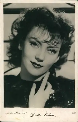Ak Schauspielerin Yvette Lebon, Portrait